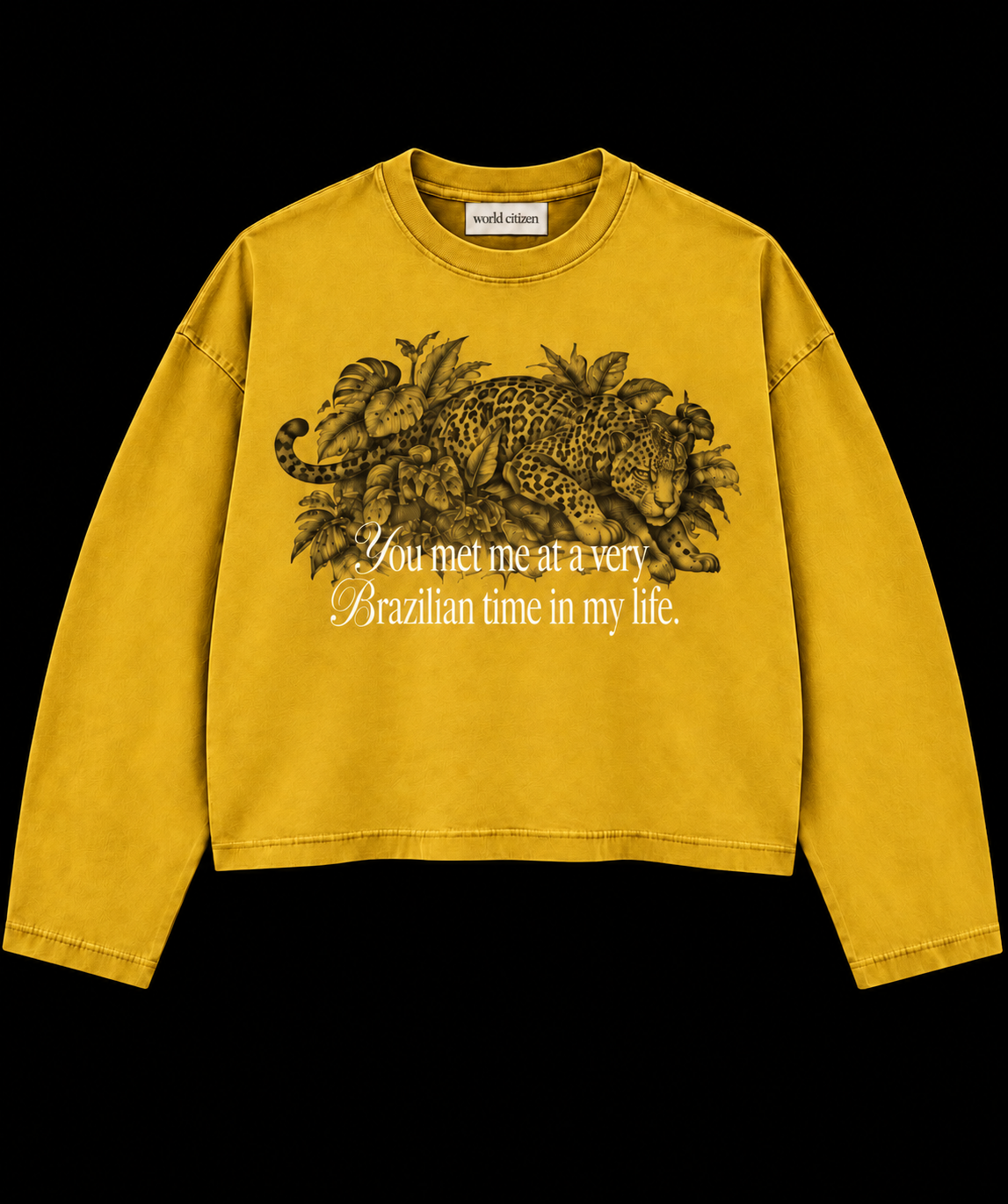 Golden Yellow Brazilian Time Long Sleeve, front